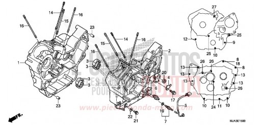 CRANKCASE (VT750C/C2S/CA/CS) VT750CSD de 2013